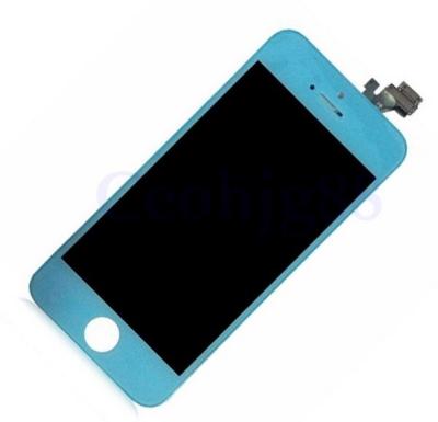 China Multi Touch Screen Iphone LCD Screen For Iphone 5G LCD With Digitizer Light Blue for sale