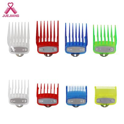 China Salon Colors 8pcs Super Clear Universal Hair Limit Comb Guide Hair Clipper Trimmer Replacement for sale