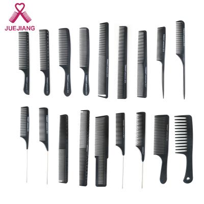 China Amazon Customized Super Hot LOGO Hair Cutting Plastic Black Comb Fashionable Hair Pin Comb Stainless Steel Rat Tail for sale