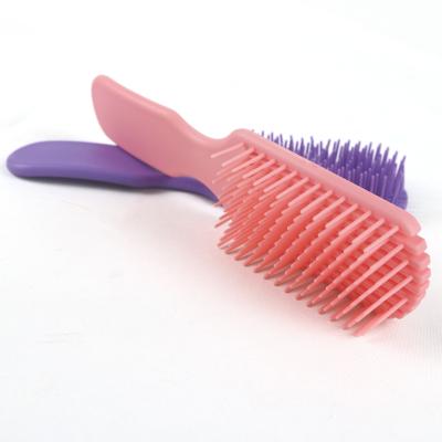 China 2021 New High Temperature Tooth Nine-Row Hollow-out Resistant Plastic Anti-Static Comb 5 Wide Color Optional Salon Hair for sale