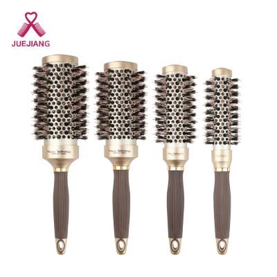 China Super Duct Hair Styling Ceramic Hair Brush Plastic With Hair Drying Thermal And Ionic Roll Styling Hair Brush Barber Shop for sale