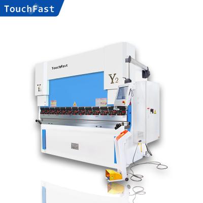 China Folding Stainless Plate Touchfast WC67K 125T Brake/3200 Hydraulic 6+1 Axis CNC Sheet Metal Bending Machine Bending Machine CNC Press Manual for sale