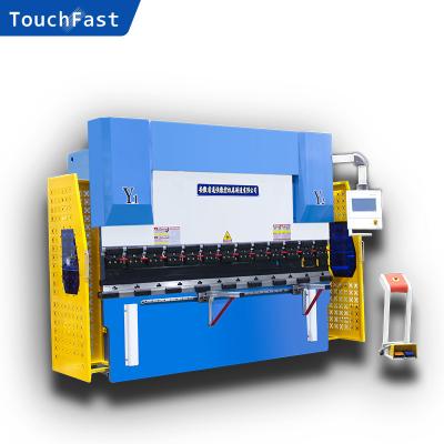 China Stainless Plate Folding Full Electrohydraulic Touchfast CNC Servo 6+1 Axis Delem Press Brake for sale