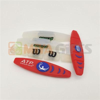 China Tennis dampeners brand logo tennis racket shock anti vibration dampener low price custom brand logo for sale