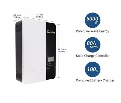 China Max 6 Units In Parallel 48VDC 230VAC 5000Es 5KW 3.5KW Off Grid Inverter Solar Home System for sale