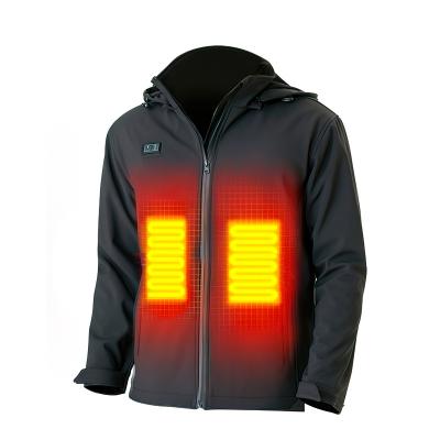 China QUICK DRY Women Men Four-Zone Smart Heating Zones Waterproof Warm Padded Heating Jacket Shirt for sale