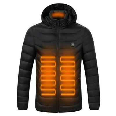 China QUICK DRY Fashion Men's Four-zone Smart Heating Waterproof Ski Warm Padded Jacket Heating Jacket for sale