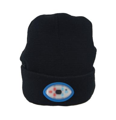 China breathable & Wholesale Waterproof Hat Black Warm Warm Winter Knitted Warm Hat Battery Heated Beanie for sale