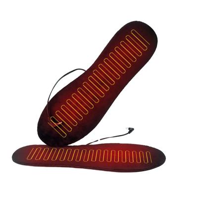 China Hot Selling Flexible Carbon Fiber 5v USB Heated Insole Winter Warm Heated Insole for sale