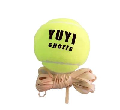 China Hot-selling Custom Training Logo Print Colored Training Tennis Ball With Elastic String for sale