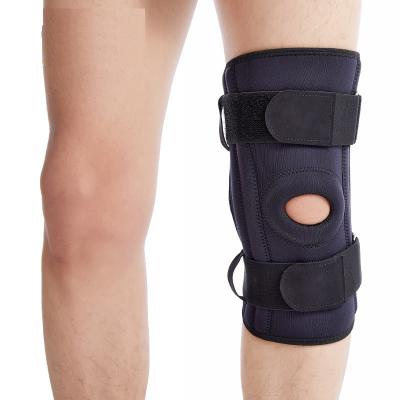 China Universal Professional Hinged Knee Brace With Firm Stabilizing Metal Adjustable Sports Knee Support for sale