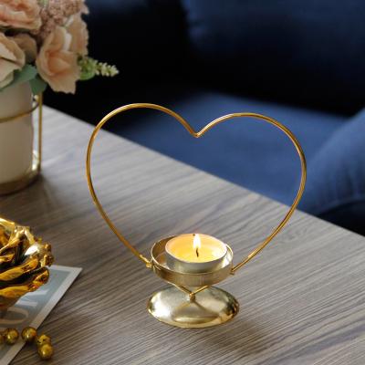 China Tough Hot New 2021 Wedding Tealight Candle Holder Gold Plated Metal Candlesticks For Home Decorative And Gift for sale