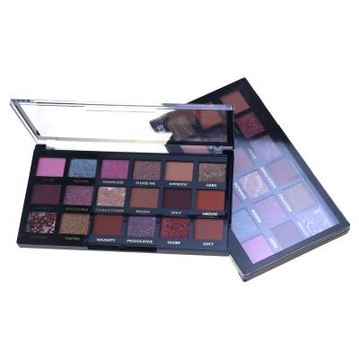 China Hot-selling Waterproof Prep Vegan Eyeshadow Luxury Palette Matte Nude Shimmer Makeup Tint 18 Stock High Colors for sale