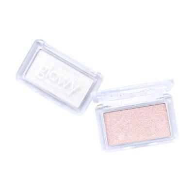 China RTS Clear Case Durable Waterproof Color Highlighter Bar Makeup Single Palette for sale