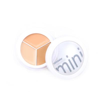 China Hot-selling 3 Color Concealer Cream Concealer Cream Vegan Moisturizer RTS Vegan Face Makeup Waterproof Nourishing Palette for sale