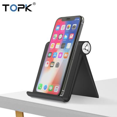 China Free Shipping ABS Environmental Friendly Material TOPK D08 Non-Slip Foldable Cell Phone Stand for sale