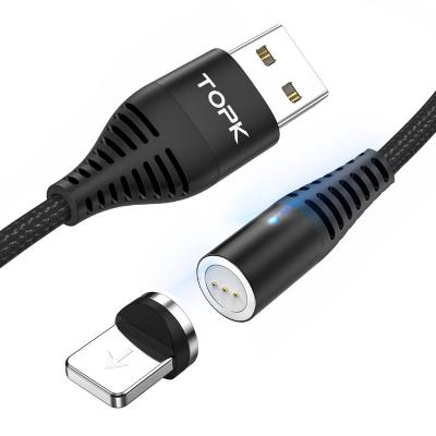 China TOPK AM08 Free Shipping 3A QC3.0 Fast Charging Upgrade 3A QC3.0 Fast Charging Magnetic USB Data Cable for sale