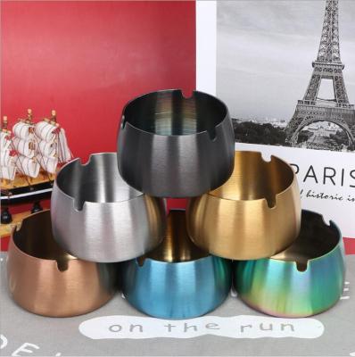 China Good Quality Eco-friendly OEM Smart Plating ODM Ashtray Stainless Steel Smoking Portable Ashtray for Fixed Cigarette for sale