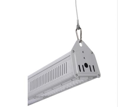 China Brand New Aluminum Warehouse Tunnel Housing Industrial Store All Plastic Led Suspended Linear Ceiling Led Lighting Fixture for sale