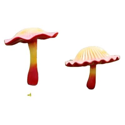 China Large Europe Park Outdoor Farm Pop Art Cartoon Mushroom Modern Resin Fiberglass Statue Sculpture For Sale for sale