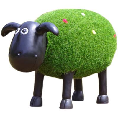 China Europe Stainless Steel Life Size Garden Cartoon Sheep Animal Sculpture For Outdoor Decoration for sale