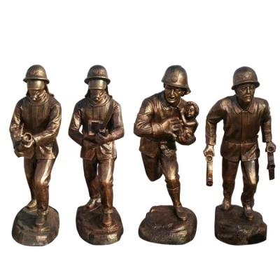 China 2022 Modes Artificial Custom Bronze Metal Art Decor People Sculpture Chuanggeng Figure Sculpture for sale