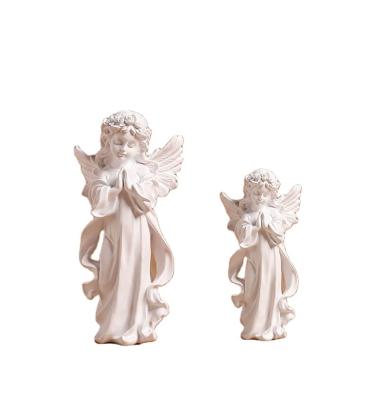 China Europe OEM ODM Modern Art Statue Sculpture Blessing Angel Noise Ornament For Home Decorative Sculpture for sale