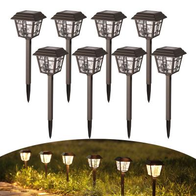 China Garden Outdoor Waterproof Ground Landscape Lighting Auto On Off Solar Pathway  Garden Lawn Lights for sale