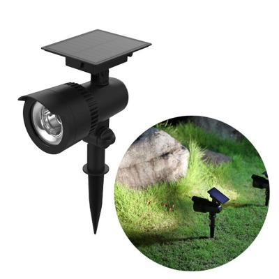 China Garden Garden Solar Spike Lawn Light Wholesale Hight Lumen 10w Spot Light 2 Sides Adjustable Outdoor Waterproof Led Solar Light for sale