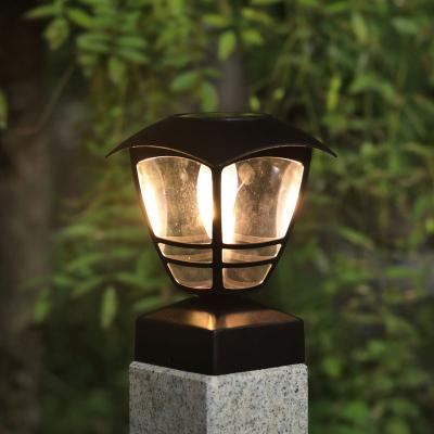 China Garden Hot Sales exterior Wall mountedled gate light pillar outdoor lamp post cap lights for sale