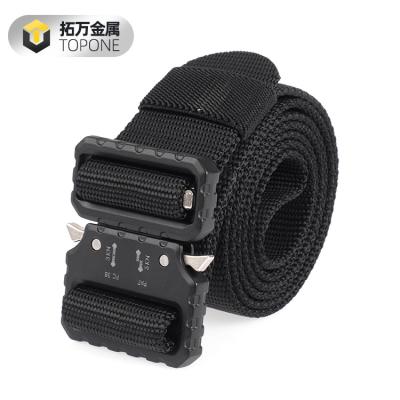 China Tactical Adjustable Military Style Duty Waistband Nickel Free Outdoor Training Nylon Belts for sale