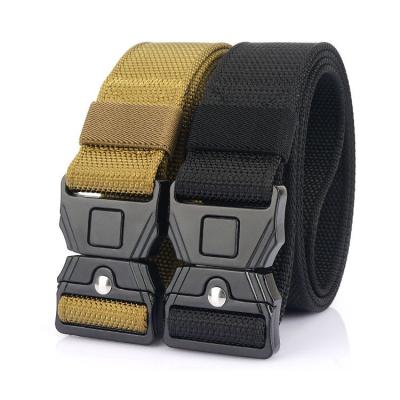 China 2021 New Spring Belt Outdoor Tactical Nylon Quick Buckle Men's Breathable Belt for sale