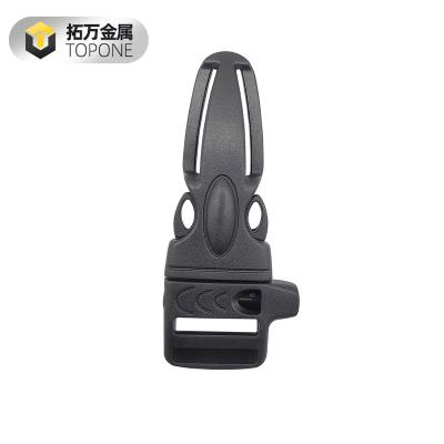 China Fast Release Mountaineering Polyformaldehyde Plastic Safety Bag Side Version Whistle Outer Buckle 20MM for sale