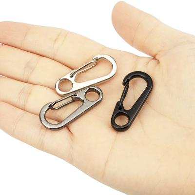 China Bags. Belt. Garment Camping Quickdraw Carabiner Key Chain Climb Mini Small Spring Hanging Clasp Main Chain Hook for sale