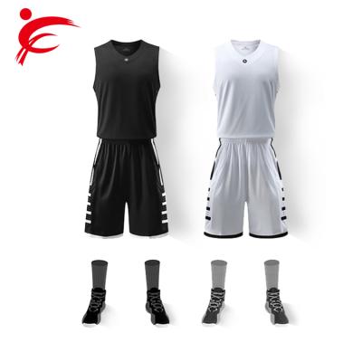 China Hot Sale Antibacterial Logo Breathable Men Basketball Sportswear Custom Made for sale