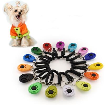 China Sustainable Pet Training Clicker with Hand Strap Dog Training Clickers and Effective Training Tools for Puppy or Cat for sale