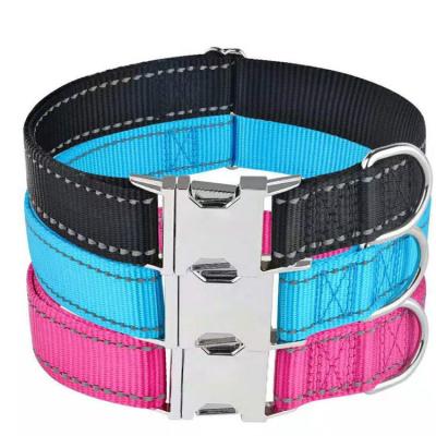 China Custom Thoughtful Dog Collar With Quick Release Buckle Personalized Dogs Collars With Tags Engraved Super Soft Strap Puppy Collar for sale