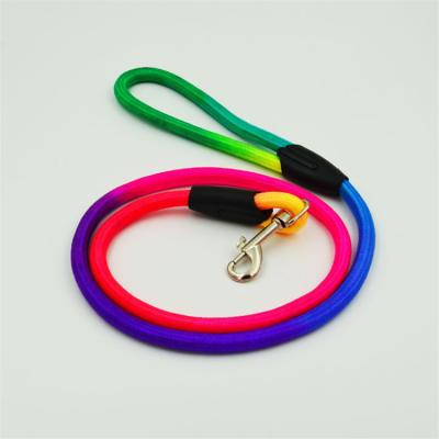 China Personalized Fashion Dog Walking Rope Colorful Dog Leash Training Lead For Small Medium Dogs for sale