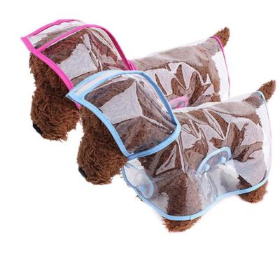 China Puppy Small Dog Raincoat Clothes Transparent Clothes Viable Raincoat Coat For Small Dogs Cats for sale