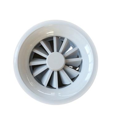 China Modern Aluminum HVAC Air Swirl Diffuser / Round Exhaust Port Diffuser for sale