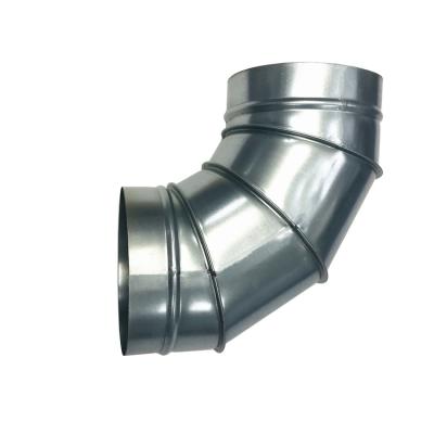 China Modern HVAC Sheet System Galvanized Duct Elbow \ Bend Air Conditioning Communication Pipe Fitting for sale