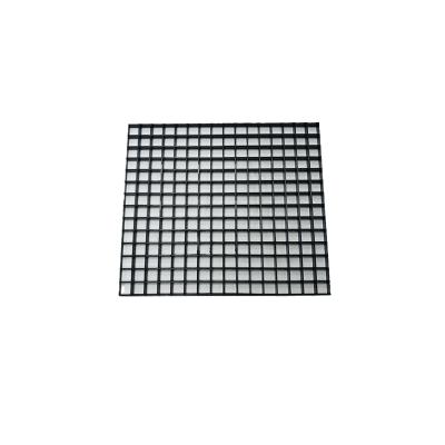 China Modern 600mm x 600mm Egg Crate Tile Diffuser Vented Eggcrate Diffuser Black Egg Crate Panel Light Diffuser for sale