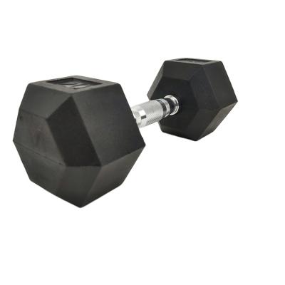 China Durable Standard Black Neoprene Coated Hexagonal Dumbbell Factory Direct Sales for sale