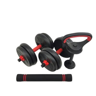 China Dumbbell Set Cement Dumbbell Set PE Plastic Cement Men Fitness Gym Equipment Liner Dumbbells Set 10 20 30 40 50kg For Weightlifting for sale