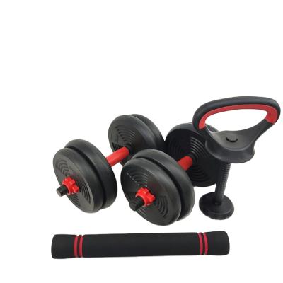 China Dumbbell Set Fitness Gym Weightlifting Dumbbells 50kg Adjustable Cement Straight Barbell Set 20kg for sale