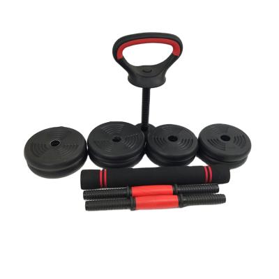 China Dumbbell Set Fillable Sand Dumbbell Set Empty Fixed Dumbell Pesas De Arena Plastic Hexagon Sand Filled Set for sale