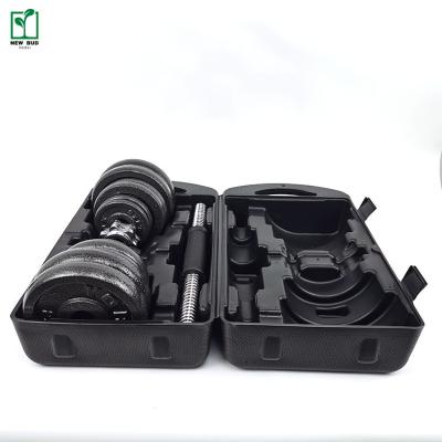 China Popular Family Fitness Dumbbell Set Hot Selling Adjustable Logo Dumbbell Adjustable Dumbbell Plates Custom Made for sale