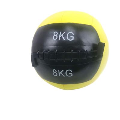 China Durable Standard Double Handled Medicine Ball Double Handled Rubber Ball Strength Training Ball for sale