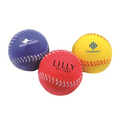 China Stress Relax Release Pressure Baseball PU Stress Ball Anti Stress Ball Promotional Customized Stress Ball With Logo for sale