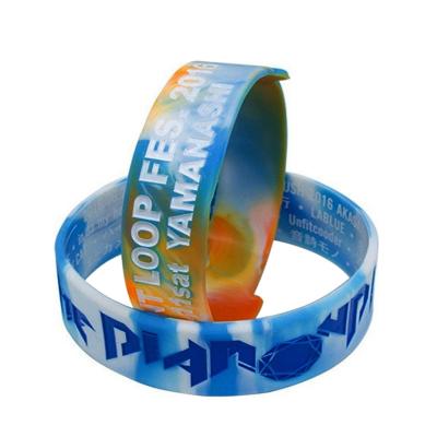 China Eco-Frendly Customized Cheap Custom Advertising Marble Silicone Wristband Logo Silicone Wristband Gifts Eco-Friendly For Promotional for sale